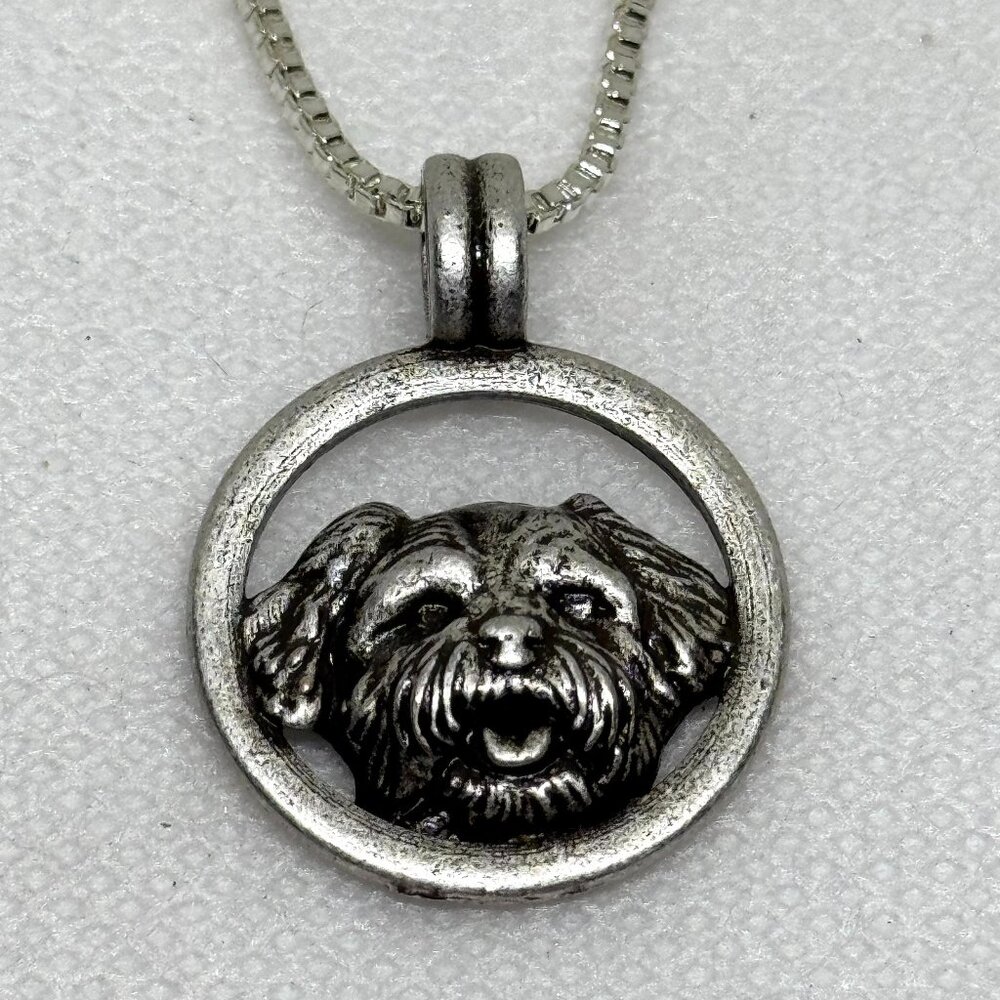 Shih Tzu dog pendant necklace, NWOT